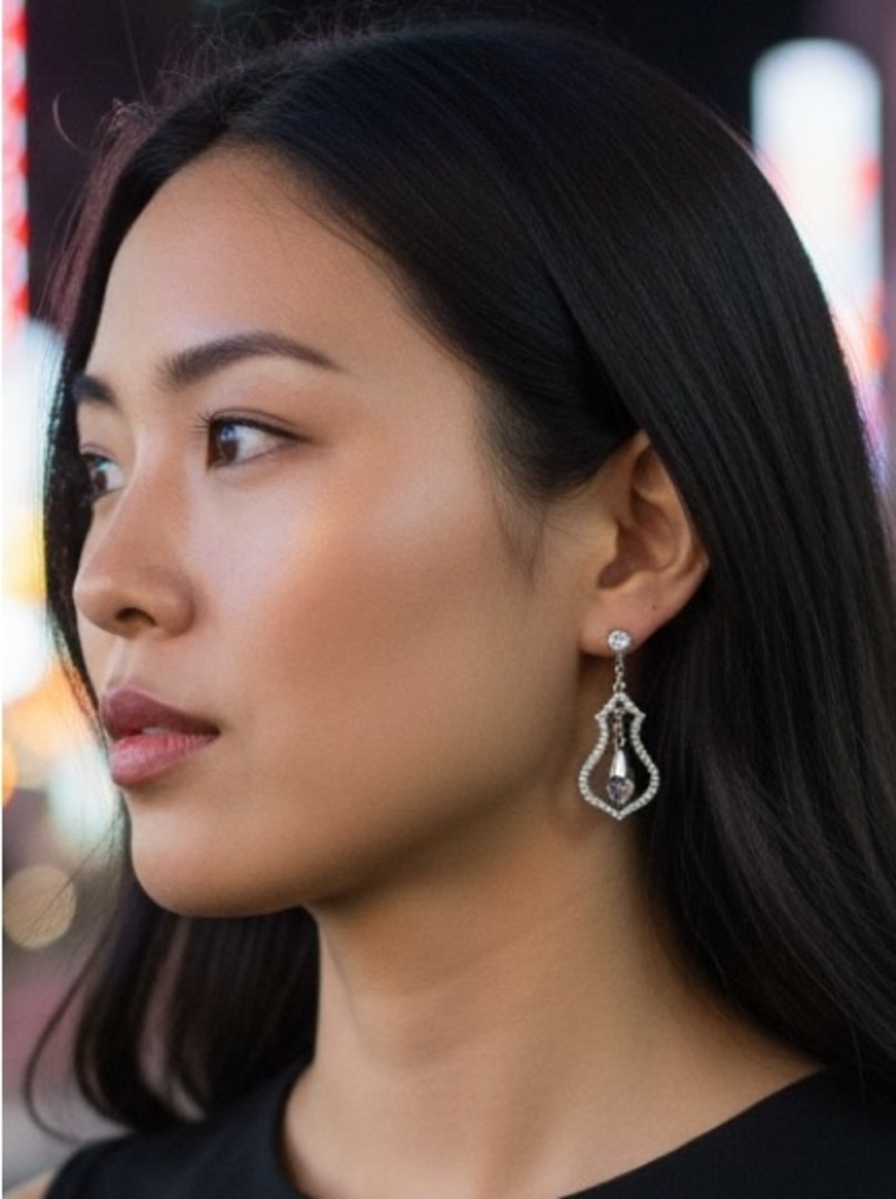 Swarovski Crystal Pave Chandelier Earrings